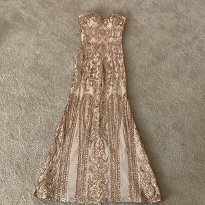 Lulus Rose hold sequin dress